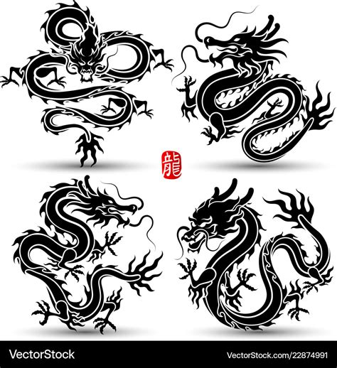 Chinese dragon Royalty Free Vector Image - VectorStock