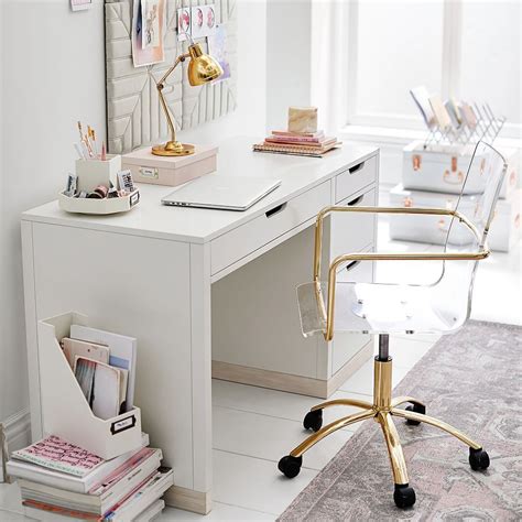 White Desk For Home Office - Anna Furniture