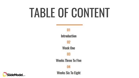 Table of Content Slide Design - SlideModel