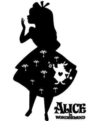 Alice In Wonderland Character Silhouette