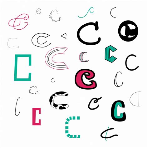 letter C typography and lettering | Lettering, Typography, Math