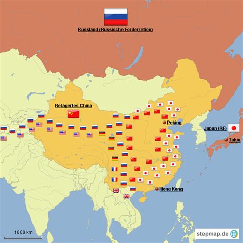 StepMap - China 2023 - Landkarte für Deutschland