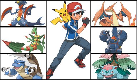 If Ash evolved his pokemon, he'd have a badass mega evolution team : r ...