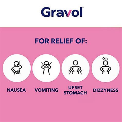 Gravol Motion Sickness Prevention and Relief Tablet, DMH, 10 Count ...