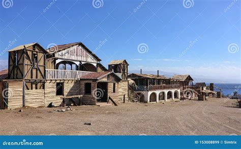 Old Wild West Desert Cowboy Town with Saloon in Eilat, Israel Editorial Stock Image - Image of ...