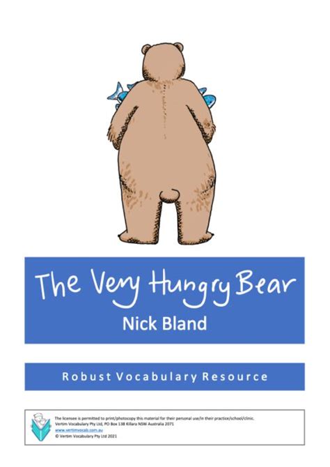 The Very Hungry Bear - VertimVocab