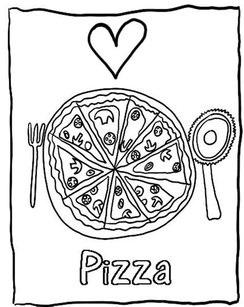 Pizza Coloring Sheet - Coloring Home