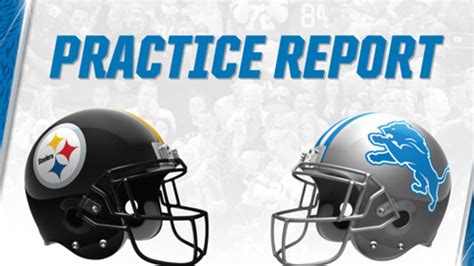 Lions vs. Steelers practice report: Oct. 26