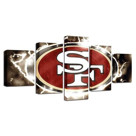 San Francisco 49Ers Nfl – Sport 5 Panel Canvas Art Wall Decor – Canvas Storm