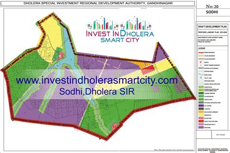 Map of Sodhi, Dholera SIR. | Smart city, City, Future of india