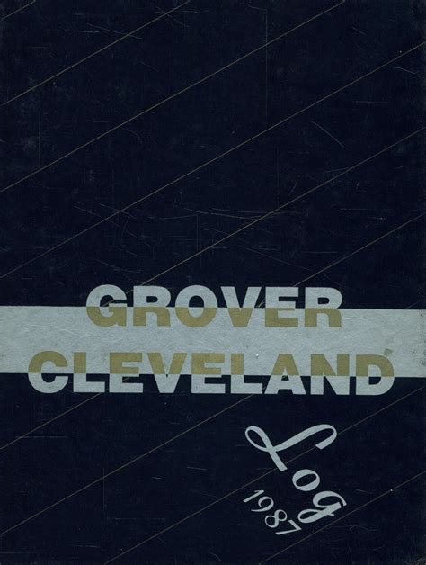 1987 yearbook from Grover Cleveland High School from Ridgewood, New York for sale