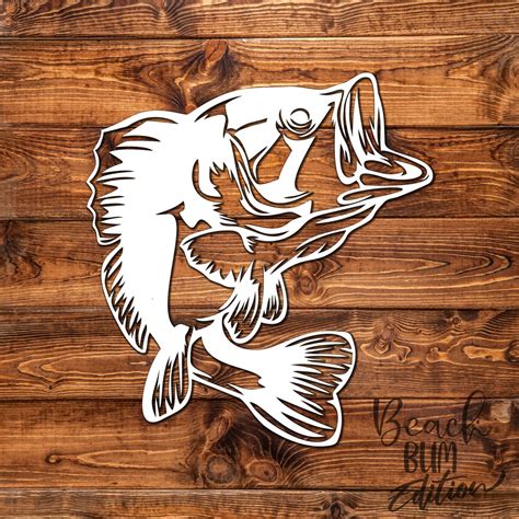 Fishing Decal Bass Decal Bass Fishing Decal Bass Fish - Etsy