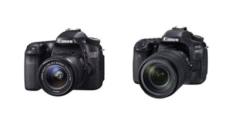 Canon EOS 80D vs EOS 70D Comparison Table