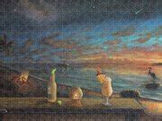 Tropical Beach Sunset Painting by Ken Figurski - Fine Art America