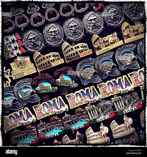 Rome fridge magnet souvenirs, Rome Italy Stock Photo: 309867273 - Alamy