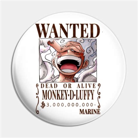 Luffy Bounty Poster - Luffy One Piece - Pin | TeePublic