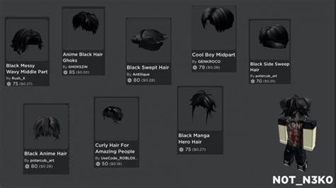 Roblox Male Hair Combos