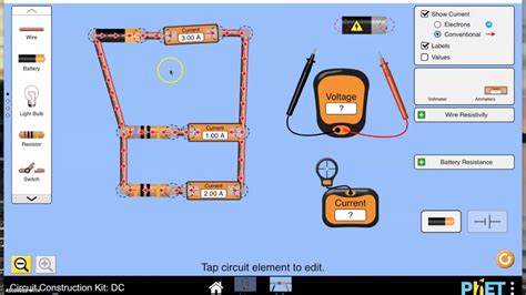 PhET Circuit Construction Kit HTML5 Walkthrough - YouTube