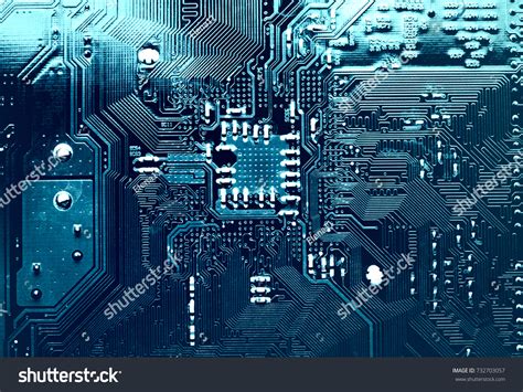 Dark Background Silhouette Computer Motherboard Design Stock Photo 732703057 | Shutterstock