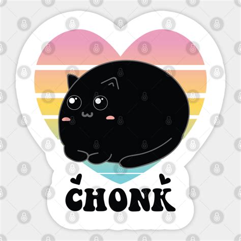 Funny Chonk Scale Cat Meme Memes - Chonk - Sticker | TeePublic