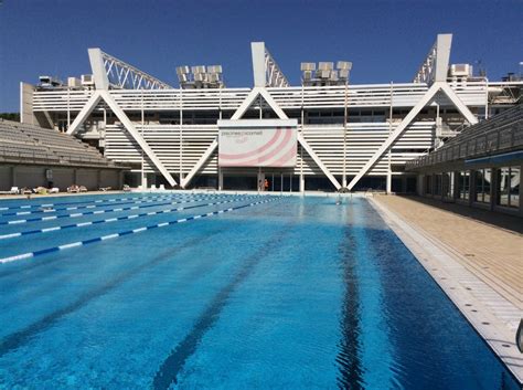 Free Images : structure, swim, swimming pool, blue, barcelona, stadium, swimmer, arena, bad ...