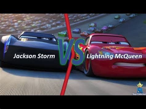 Jackson Storm Vs Lightning McQueen - Disney Cars 3 - YouTube