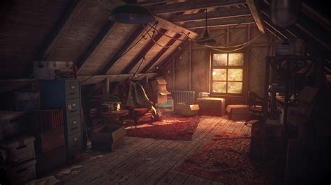 ArtStation - Update attic scene