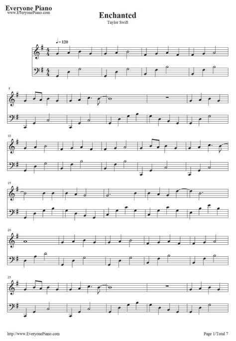 Enchanted-Taylor Swift Stave Preview | Clarinet sheet music, Taylor swift lyrics, Song notes