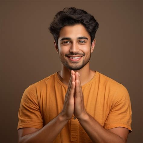 Premium Photo | Sri Lankan Young Man Greeting Ayubowan Namaste