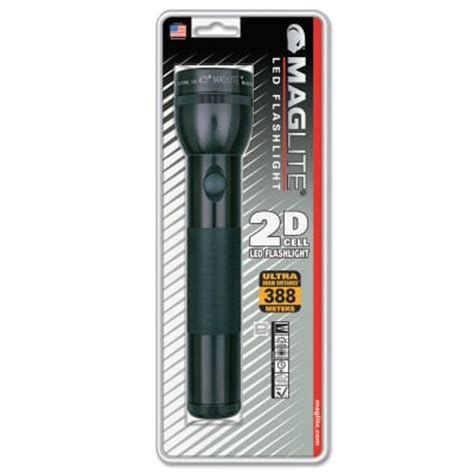 LED D-Cell Flashlight, 2 D, Black - PCG Safety