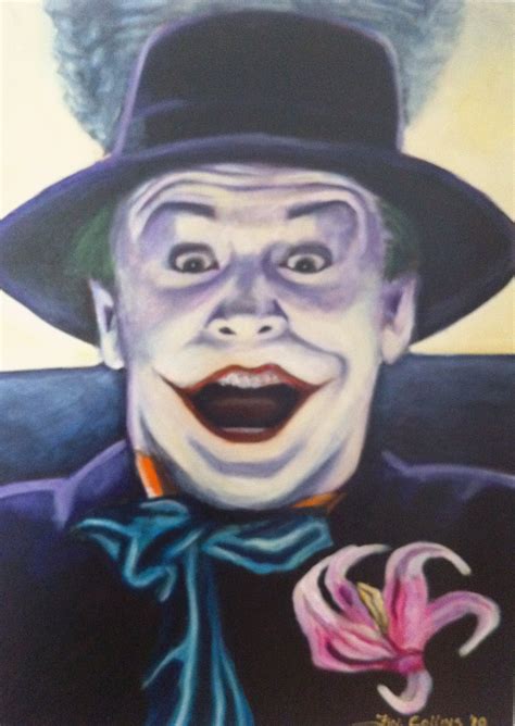 Jack Nicholson Joker Painting at PaintingValley.com | Explore ...