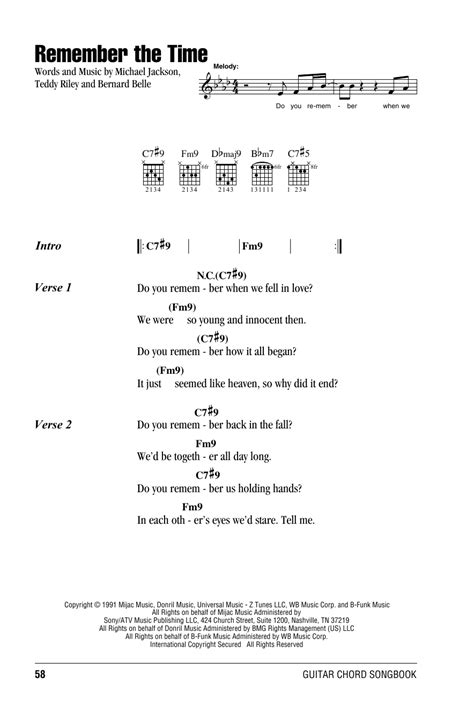 Remember The Time by Michael Jackson - Guitar Chords/Lyrics - Guitar Instructor