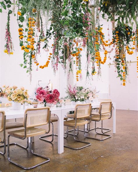 hanging floral installations by Layered Vintage #GWSWeddingArtist | Flower installation, Hanging ...