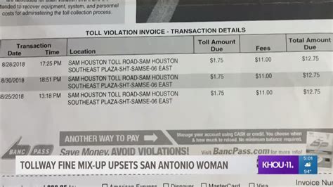 San Antonio-area woman fined repeatedly for someone else's toll violations | khou.com