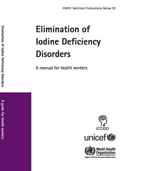 Elimination of Iodine Deficiency Disorders