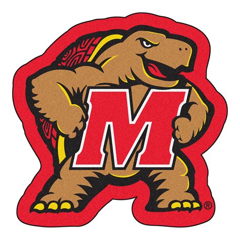 30" x 30" Red & Brown NCAA University of Maryland Terps Mascot Mat ...