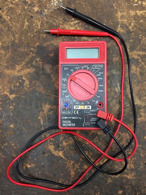 Cen Tech Digital Multimeter Test 12v Battery