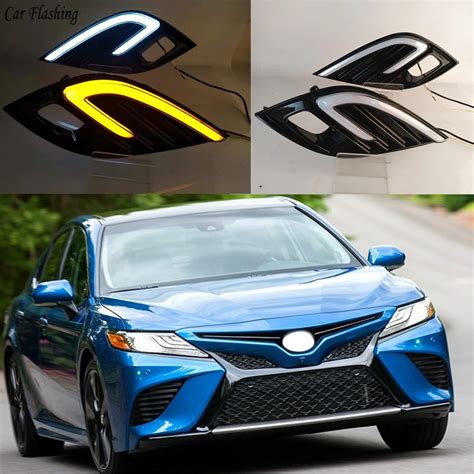 2pcs For Toyota Camry 2018 2019 XSE SE DRL LED Fog Lamp Daytime Running ...