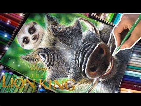 DIBUJO A TIMON Y PUMBA LIVE ACTION POSTER REAL(DISNEY)DRAWING LION KING | Disney drawings ...