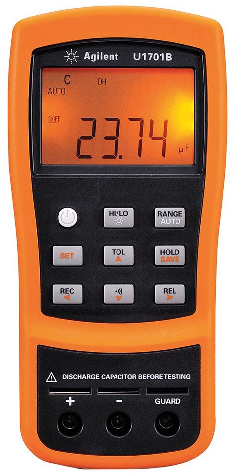 Digital Capacitance Meter, 0.1 pF to 199.99 mF Capacitance Range - Grainger