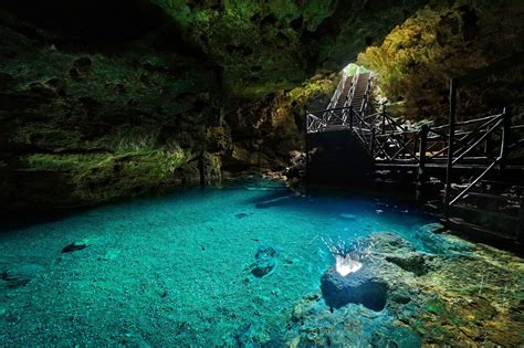 Cave Cenote - This is a cave cenote in Yucatan, a beautiful state of Mexico in the south near ...