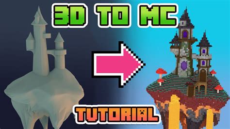 TURN 3D MODELS INTO AWESOME MINECRAFT BUILDS!! | TUTORIAL 2021 - YouTube