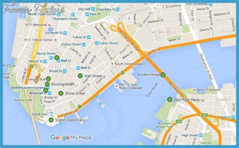 BROOKLYN BRIDGE MAP - TravelsFinders.Com