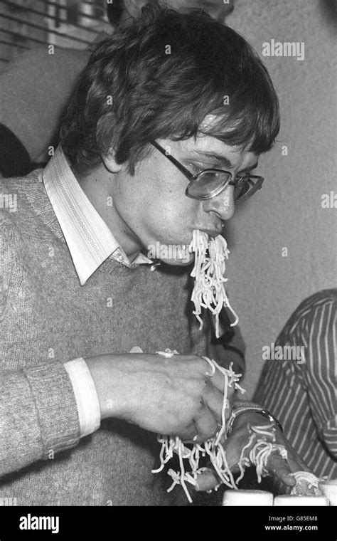 Spaghetti Eating Contest Stock Photo - Alamy