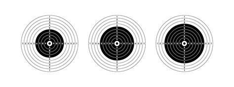 Premium Vector | Set round target for target shooting competition ...