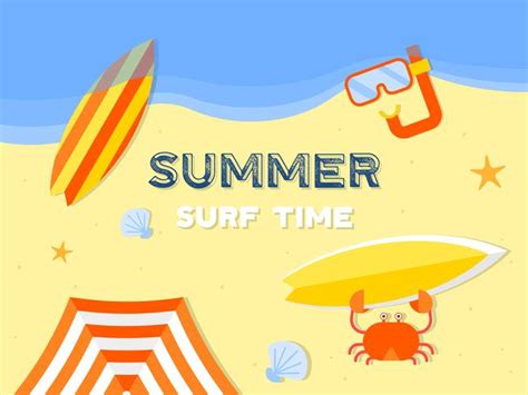 Summer vacation, Summer beach poster vector illustration 599060 Vector Art at Vecteezy