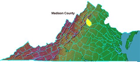 Madison County- Geography of Virginia