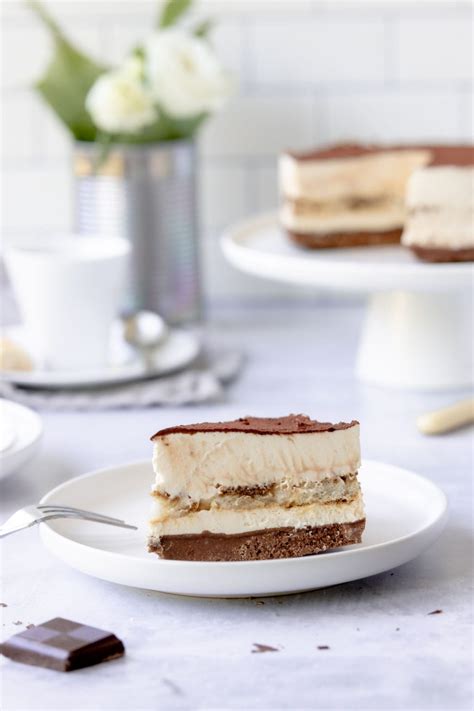 No Bake Tiramisu Cheesecake - Crumbs and Corkscrews