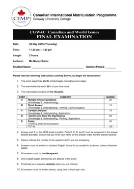 This Exam Paper Has Six (6) Printed Pages (including Cover Page) - Thol Sunway Edu - Fill and ...