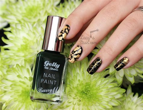 Going for gold! Autumnal gold & green nail art manicure - Lucy's Stash